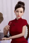 Zhiyao 5.25ft (160cm) Small Breast Asian Goddess ALL-IN-ONE TPE Sex Doll & Silicone Sex Doll DX18207 YouQu Doll